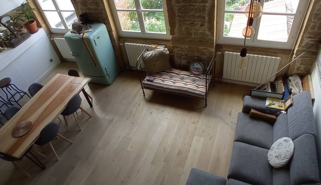 Lyon : quiet and bright typical canut 8 pers