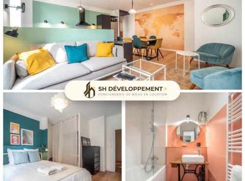 Mâcon Cozy/Appartement central 100m²/8 pers