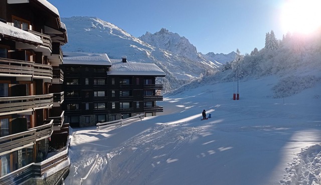 Méribel Mottaret, 3 Vallées, 2 p, sunny, 5/6 pers., Skis, wifi