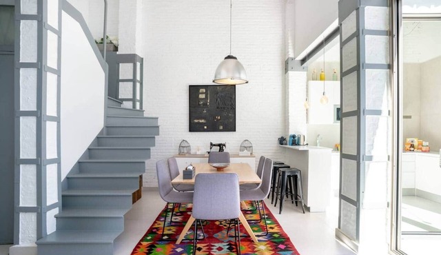 M House Loft with Terrace Close to Port, Beach and