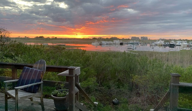 Madaket Home Sunset on Hither Creek