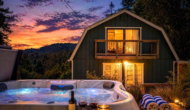 Magic Mountain-Your Magical & Secret Redwood Hideaway!Pup/HtTb/3for2!