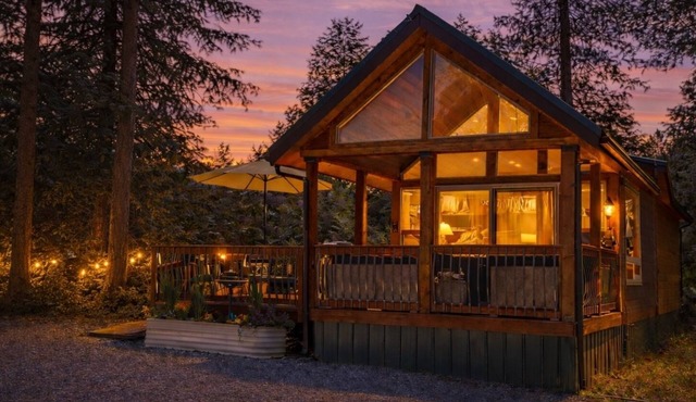 Magical Forest Cabin- Secluded Retreat Near Beach