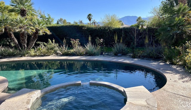 Magical Garden Retreat with Pool, Hot Tub & Mountain Views✨