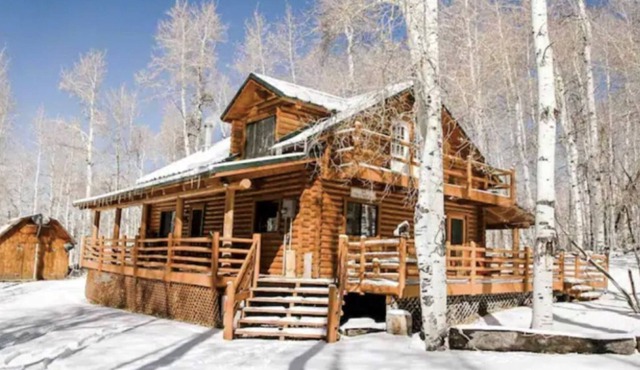 Magical Log Cabin in the Woods. 20 miles from ski resorts. Family Friendly!