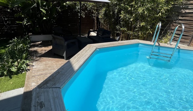 Magnificent villa 100m2 ground floor with private pool and parking