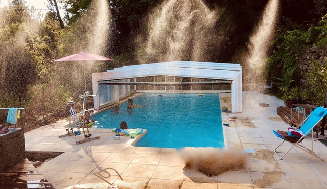 Magnificent air-conditioned Cévenol farmhouse with swimming pool.