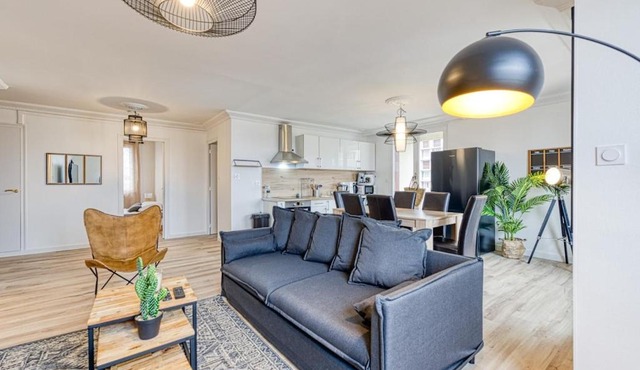 Magnificent apartment, 4 bedrooms, fiber wifi