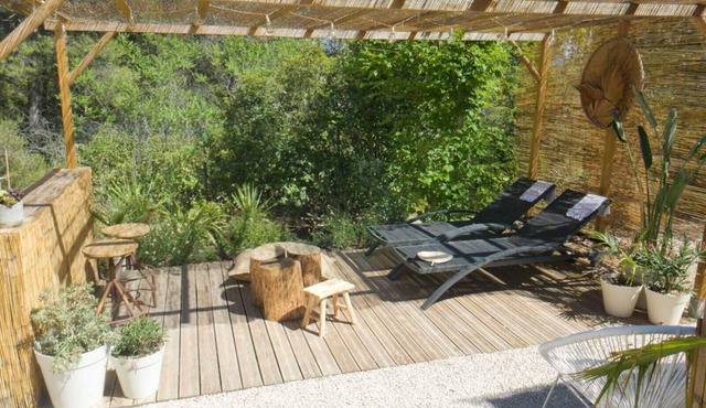 Magnificent cabana with jacuzzi and sauna