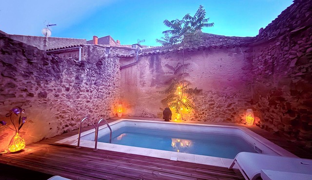 Magnificent charming house with private pool near Narbonne beaches