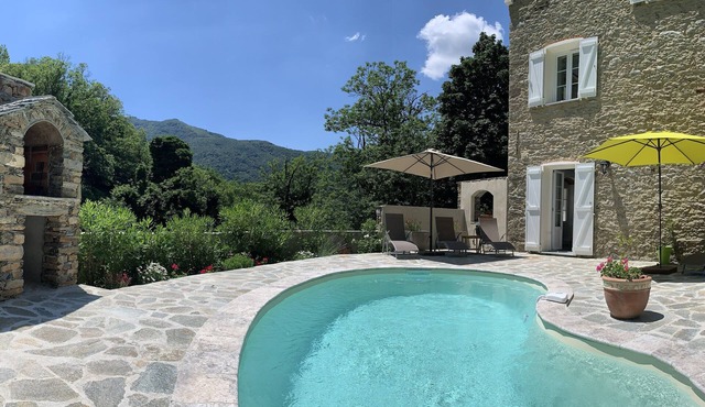 Magnificent dry stone house on 3 floors completely renovated, swimming pool.