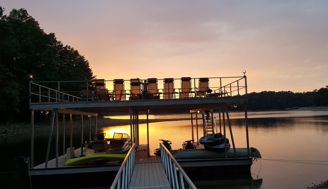 Magnificent Lake Lanier Home-Indonesian Decor-Huge Party Dock