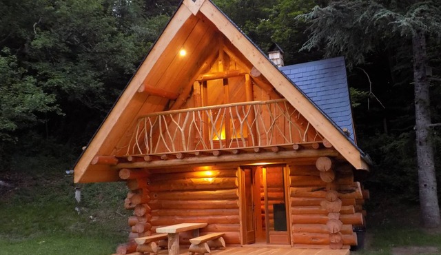 Magnificent log cabin for up to 4 people