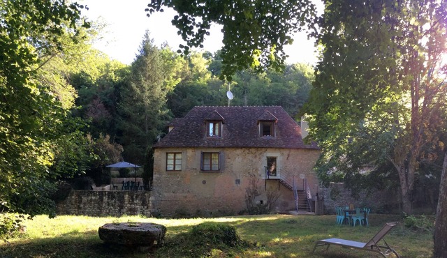 Magnificent mill, quiet, with its private island on the banks of the Anglin.