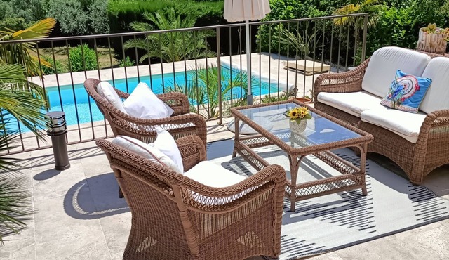 Magnificent Provencal villa amidst vineyards in absolute calm