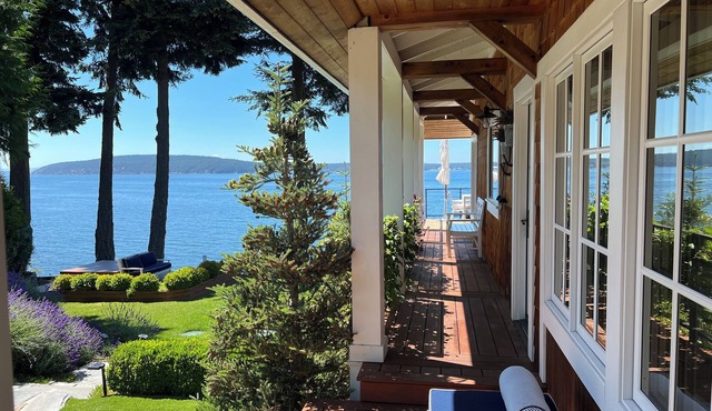 Magnificent up-close WATERFRONT "SunBright Le Reve" Premier Westside Orcas