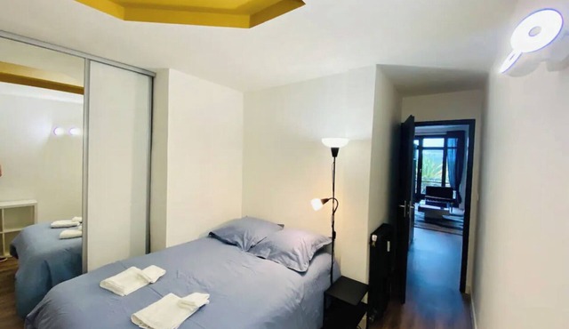 Magnificent view of the Pyrenees for this 58 m2 one-bedroom apartment in the city center.