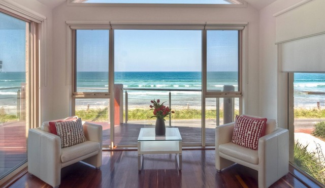 Magnificent views over the East Beach Bay