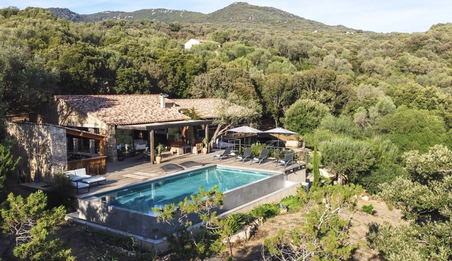 Magnificent villa of 260m2 air-conditioned sea view heated swimming pool and beach on foot
