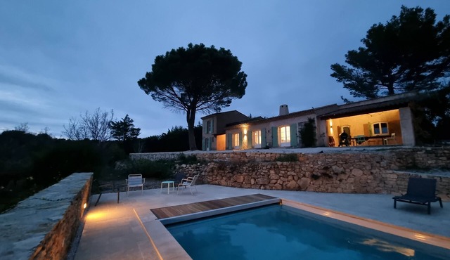 magnificent villa with the most beautiful view of Tourtour and private pool
