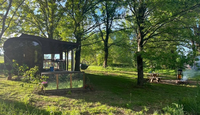 Magnificent wooden chalet lost in the Béarn countryside.