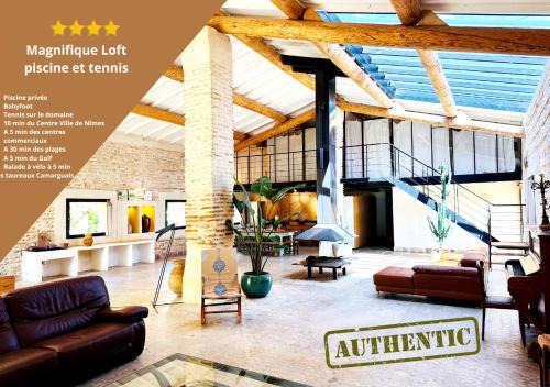 Magnifique Loft - Piscine - Tennis - Babyfoot
