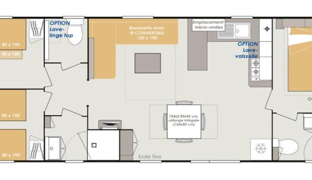 Magnifique mobil-home neuf 6/8 personnes
