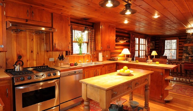 Main House – Restored Historic Log Cabin, known as the Ennis Homestead