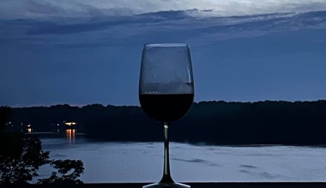 Main Lake House on a Cliff with Stunning Sunsets and Multi-Story Boat House