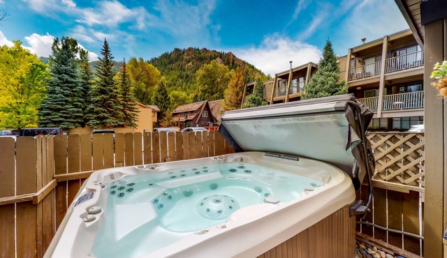 Main St. gem - pool & hot tub - walk to lifts, dog-friendly, third floor