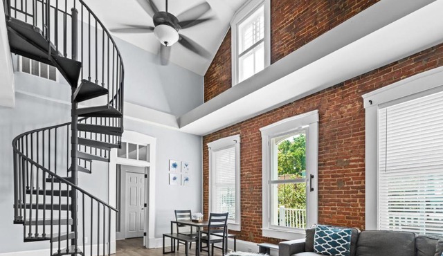 Main Street Balcony Apartment For up to 8 guests!