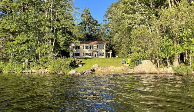 Maine Lake Country Lakefront Retreat, Private Beach, Kayaks & Ski Minutes Away