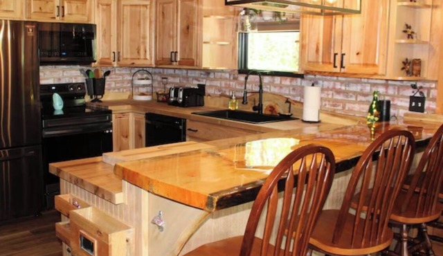 Maine lake view home with water access