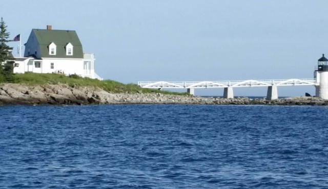Maine Saltwater Farmhouse on 80 acres with private rocky shore