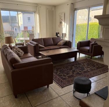 Maison 168m2 pour 7 personnes, jardin, rivière