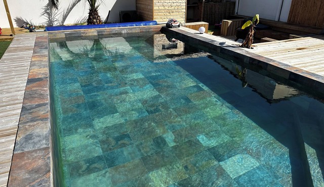 Maison Avec Piscine Bord de mer au Fort Bloqué