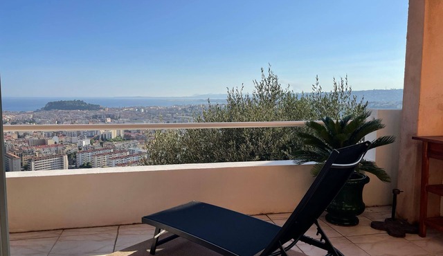 Maison Avec vue Panoramique sur Nice et la MER/2 Grandes Terrasses/Parking