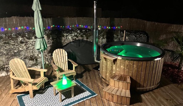 Maison bohème avec bain nordique