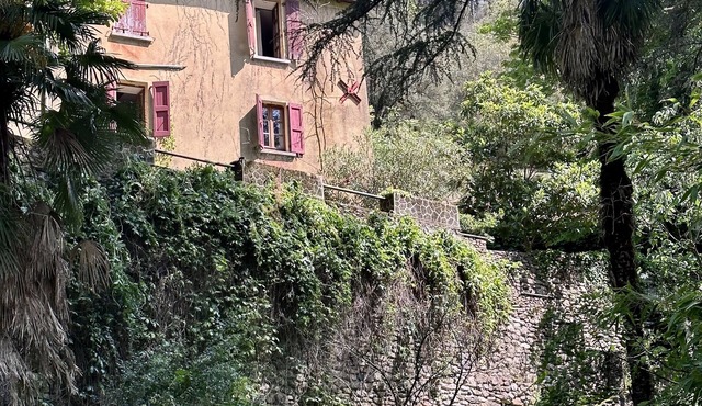 Maison Bourgeoise Cévenole Bord de Rivière, Piscine Naturelle en bas du Jardin