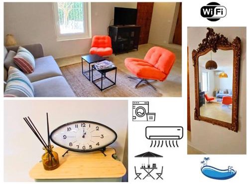 Maison coeur de village piscine wifi parking
