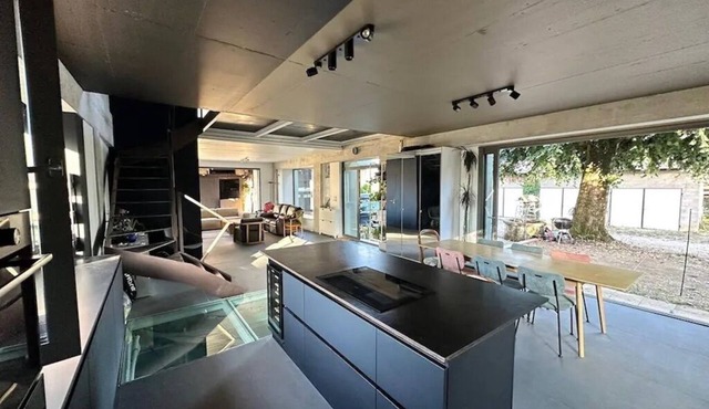 Maison Campagne Pisé Architecte Loft Contemporain