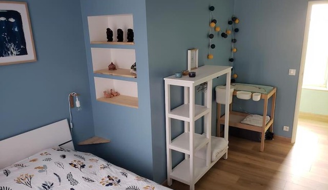 Maison chaleureuse entre mer et campagne