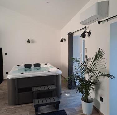 Maison chaleureuse avec jacuzzi interieur