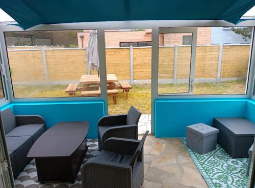 Maison charmante à Port-Bail-sur-Mer, grand jardin clos