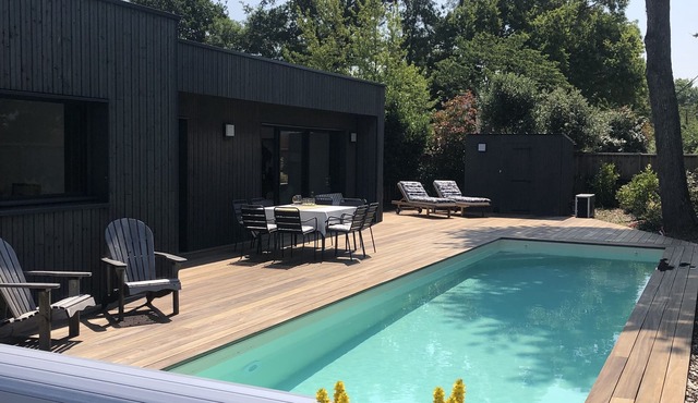 Maison Contemporaine Avec Piscine, Terrasse, Confort, Calme, Jardin. Golfe Océan