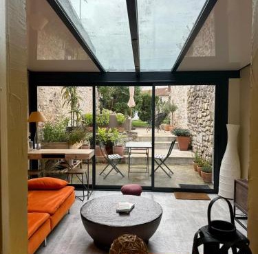 Maison cosy pour 2 à Crépy, véranda et jardin