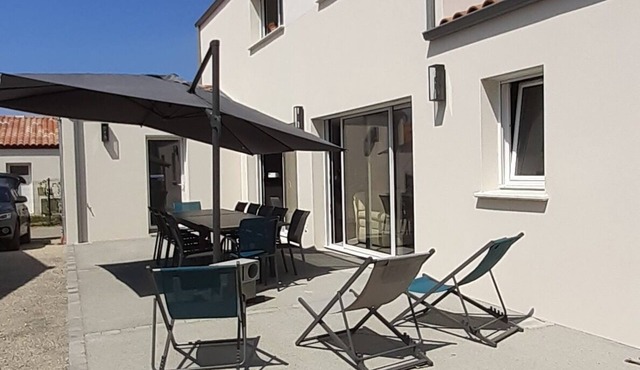 Maison de Vacances à 340 m de la Plage, 12 Personnes