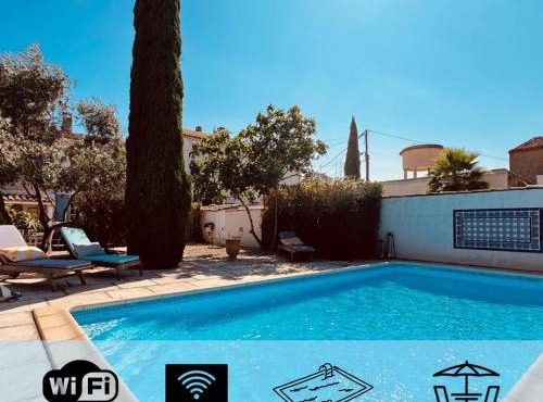 Maison de campagne avec piscine-jardin-wifi