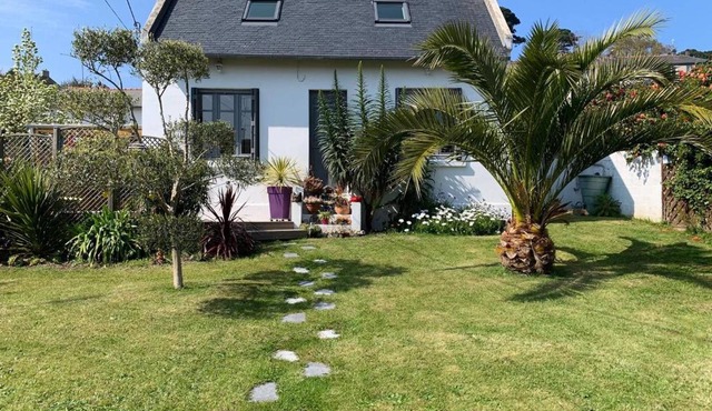 Maison de charme 3* avec jardin clos, terrasse, WIFI à 60m du Port de Perros-Guirec - FR-1-368-79