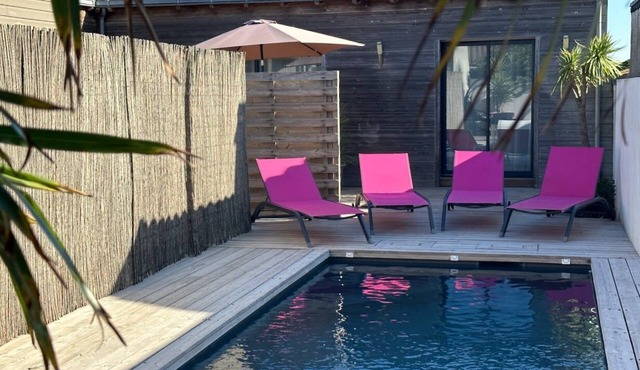 Maison de l'océan heated pool 100m from beaches 2 bedrooms